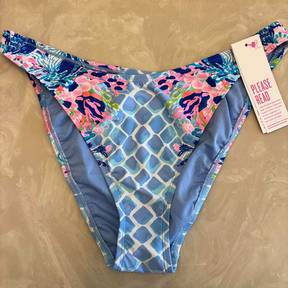 Lilly Pulitzer Bikini Set Multi Hidden Treasure size 10 - Picture 9 of 11